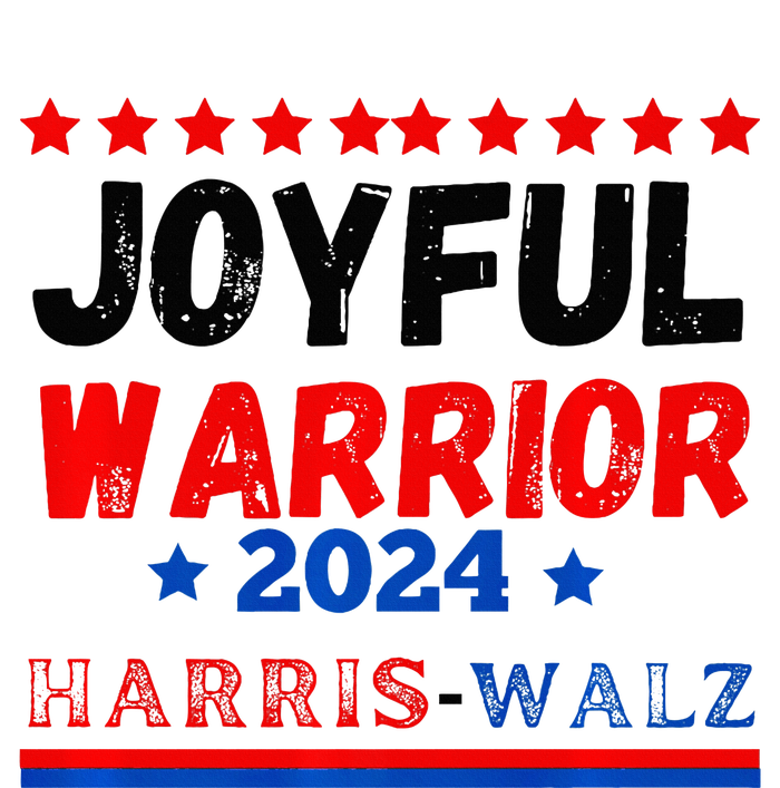 Joyful Warrior Kamala Harris Tim Walz 2024 Crop Fleece Hoodie