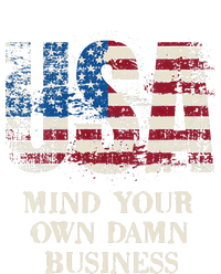 Harris Walz Waltz 2024 Mind Your Own Damn Business Us Flag Sustainable Bucket Hat