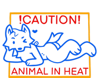 Steak Caution Animal In Heat Long Sleeve Shirt