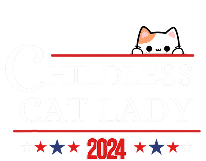 Childless Cat Lady 2024 For Kamala Harris 2024 Kids Hoodie