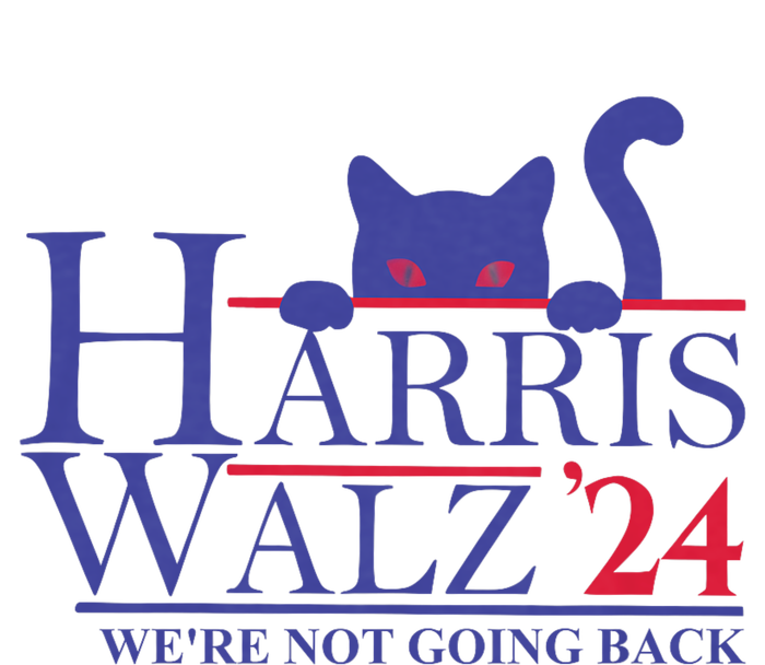 Harris Waltz 2024 WeRe Not Going Back Funny Cat Lady T-Shirt