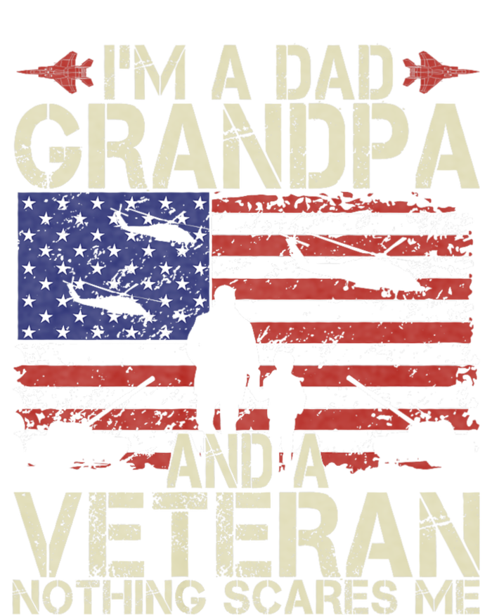 IM A Dad Grandpa And Veteran Fathers Day Papa Grandpa Gifts Long Sleeve Pajama Set