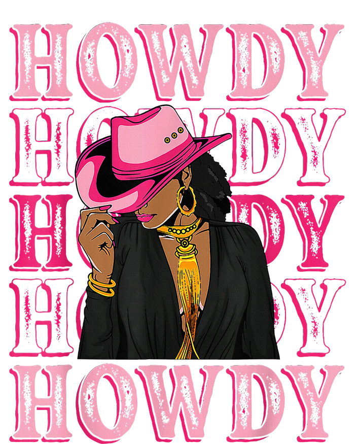 Howdy Retro Western Black Cowgirl African American Kids Hoodie