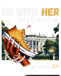 IM With Her Rocking Chucks & Pearls Kamala 2024 Kids Long Sleeve Shirt