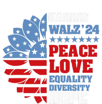 Kamala Harris Tim Walz 2024 Peace Lgbt Harris Walz Waltz Full Zip Hoodie