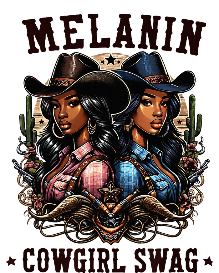 Melanin Cowgirls Black History African Melanin Cowgirl Swag Dry Zone Grid Polo