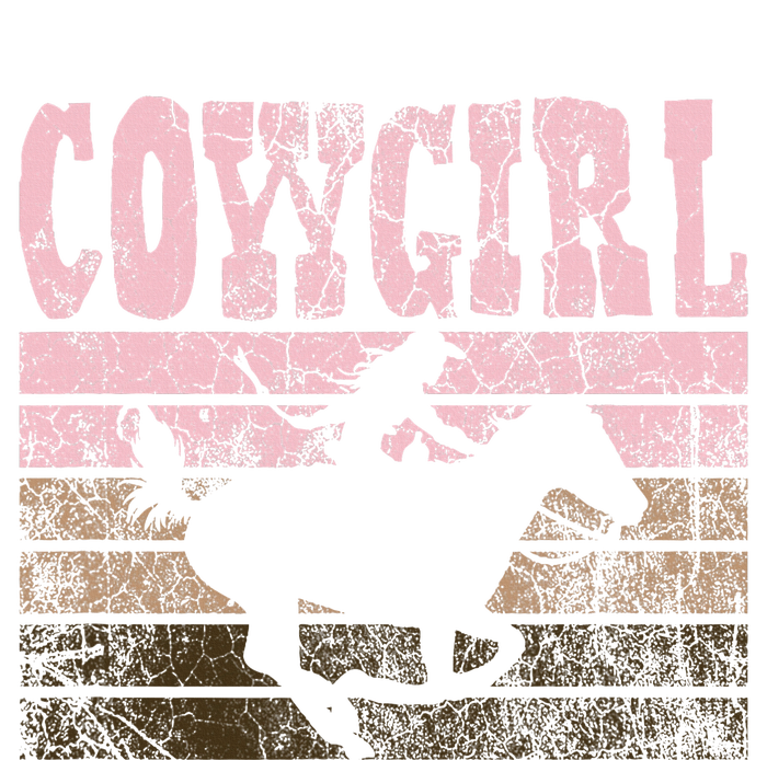 Cowgirl Cow Girl Horse Equestrian Brown Cowgirl Kids Long Sleeve Shirt