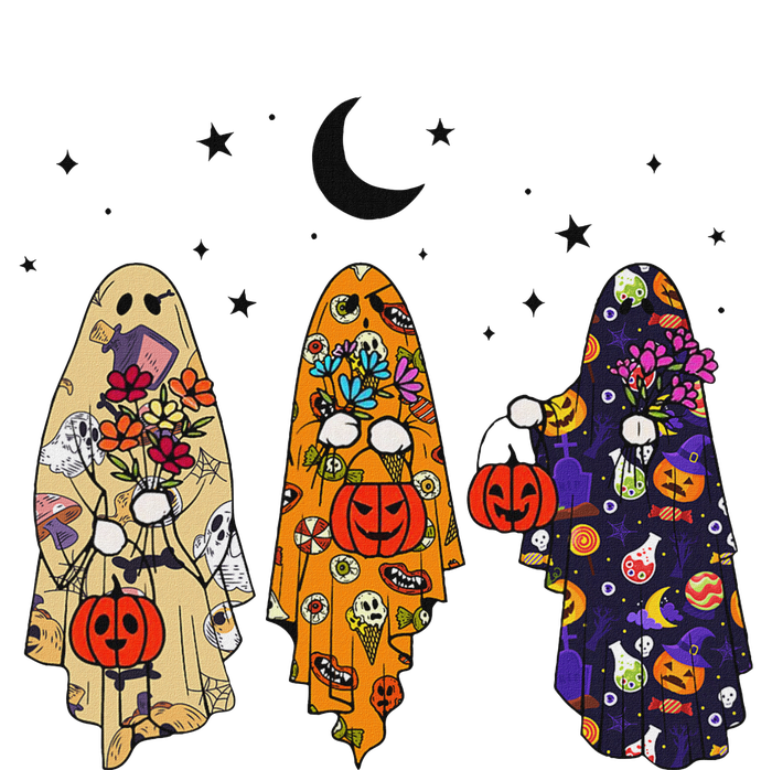 Groovy Boo Ghost Squad Halloween Autumn Art Long Sleeve Shirt