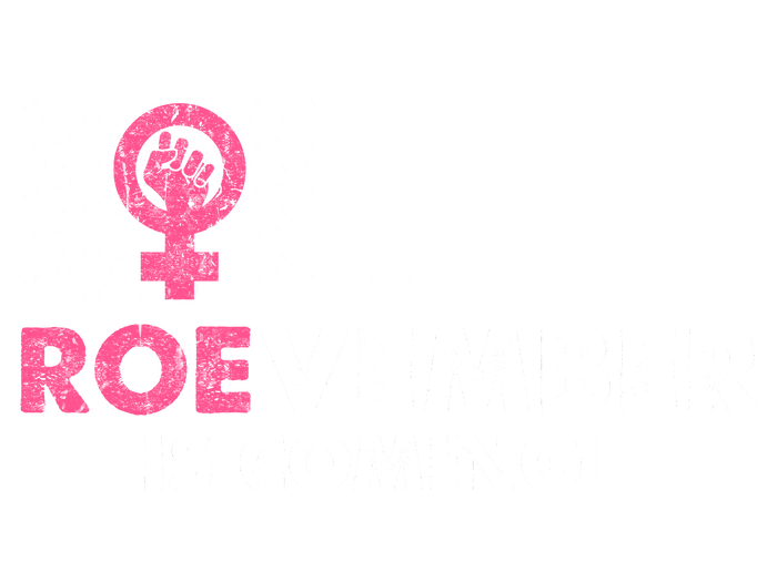 Roevember Is Coming Us American Flag Vintage Bumper Sticker