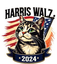 Harris Walz 2024 Funny Cat Kamala Harris Tim Walz Waltz T-Shirt