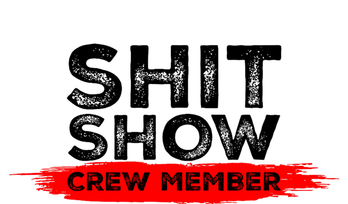 Show Crew Member Funny Text Red Black Tank Top