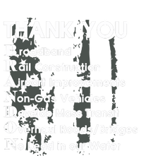 Thank You Broadband Rail Construction Airport Improvements Nongas Vehicles Limi Ladies Long Sleeve Shirt