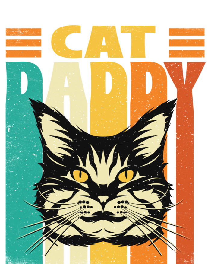 Cat Daddy Retro Vintage FatherS Day Pet Lover T-Shirt