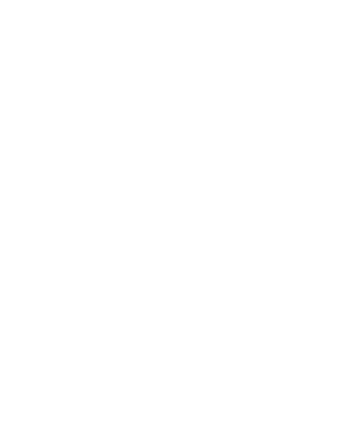 Proud Cat Dad Gift Cool Cat Dad Paw Print Kids Long Sleeve Shirt