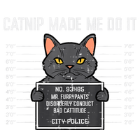 Cat Mugshot Catnip Made Me Do It Funny Furrypants Women's Flannel Pajama Set