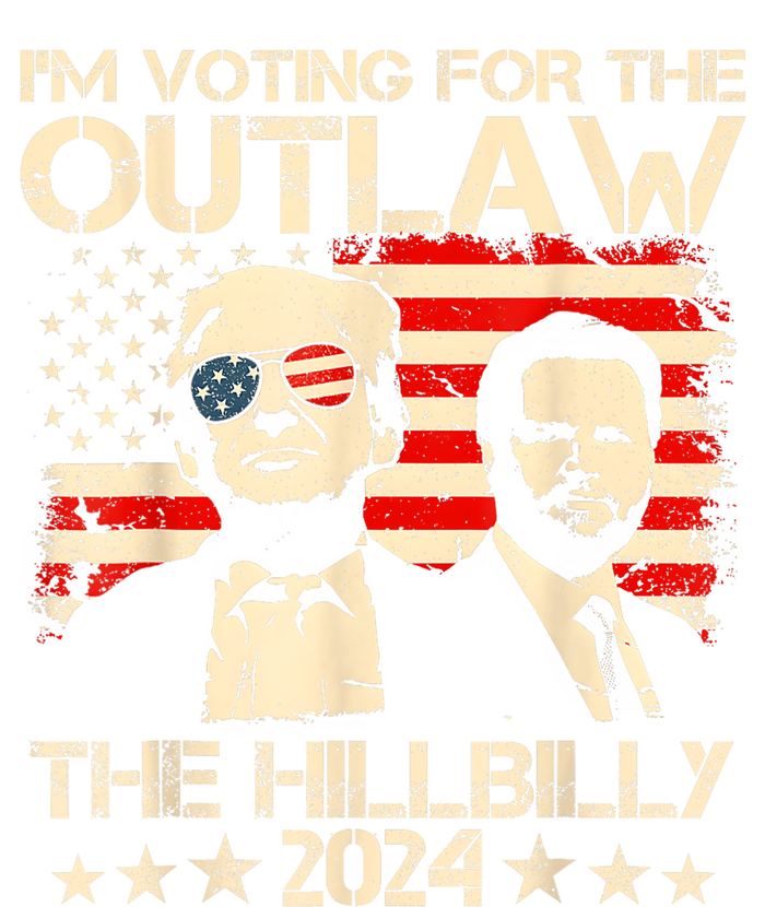 Trump Vance 2024 Outlaw Hillbilly Us Flag Vintage T-Shirt