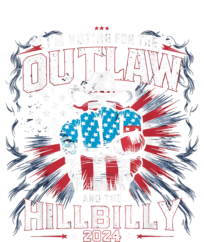 Retro Us Flag Outlaw Hillbilly 2024 Trump Vance 2024 T-Shirt