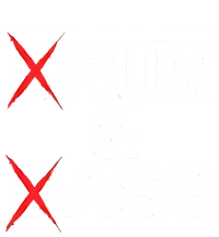 Funny Drum & Bass / Rum & Ass Lovers V-Neck T-Shirt