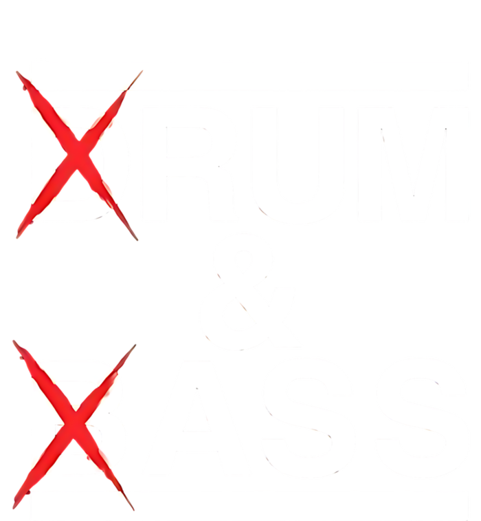 Funny Drum & Bass / Rum & Ass Lovers V-Neck T-Shirt