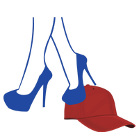 Heels Stepping On Red Hat T-Shirt