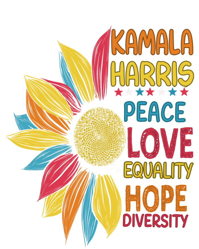 Kamala Harris Peace Love Equality Hope Diversity T-Shirt