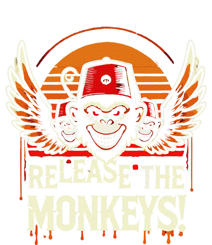 Release The Monkeys Flying Monkeys Halloween T-Shirt