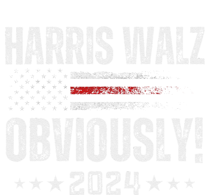 Retro Harris Walz Obviously 2024 Vintage American Flag Mousepad