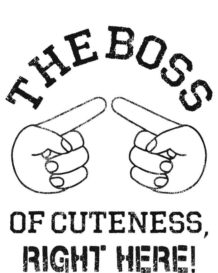 The Boss Of Cuteness Right Here! Funny Tits Joke T-Shirt