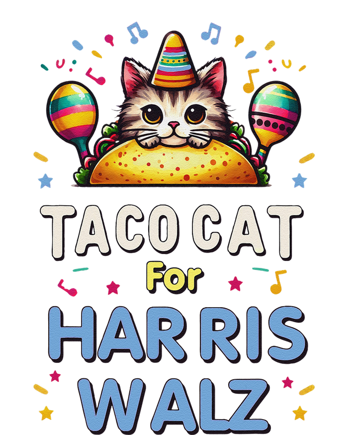 America Vote Taco Cat Dudes For Kamala Harris Vote Nov 2024 T-Shirt