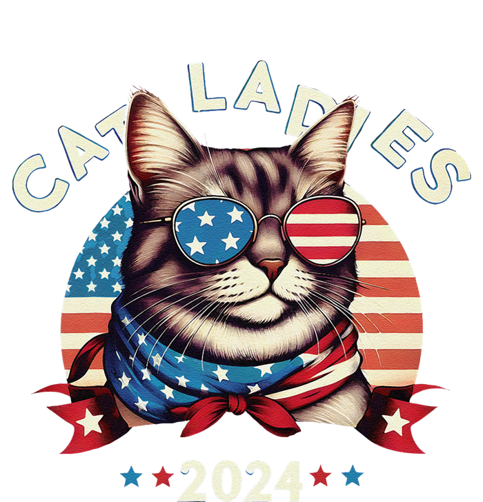 Cat Ladies 2024 The Presidential Campaign Kamala Harris 2024 Women's Tri-Blend 3/4-Sleeve Raglan Shirt