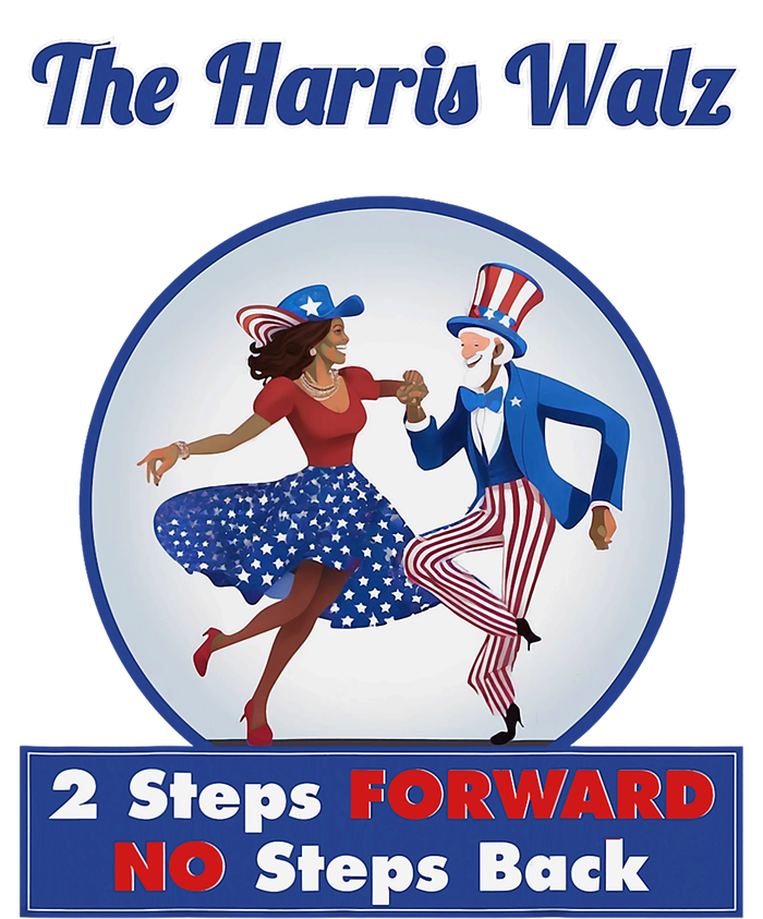 Kamala Harris Walz 2024 Waltz Dance 2 Steps Forward Not Back Ladies Essential Flowy Tank