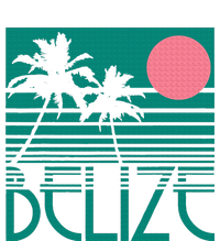 Belize Palm Trees Surf Vintage Retro Souvenir Ladies PosiCharge Competitor Racerback Tank