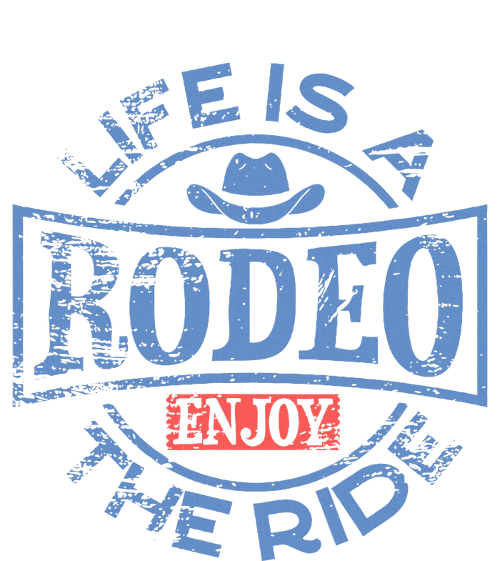 Life Is A Rodeo Bull Fighter Cowboy Longhorn Bull Riding Premium T-Shirt