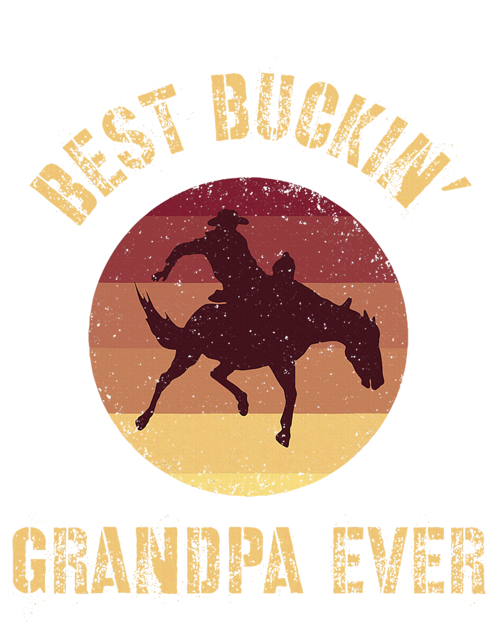 Best Buckin Grandpa Ever Western Rodeo Cowboy Bucking Horse T-Shirt