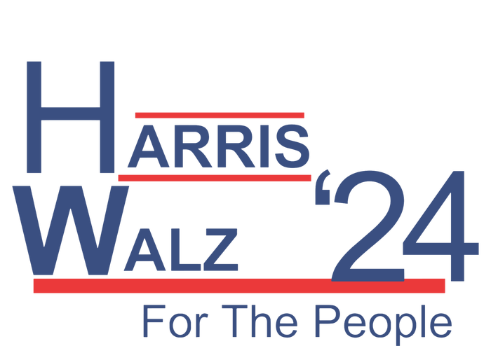 Harris Walz 24 For The People High Crown Mesh Back Trucker Hat