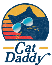 Cat Daddy Vintage 80s Style Cat Retro Sunglasses Distressed T-Shirt