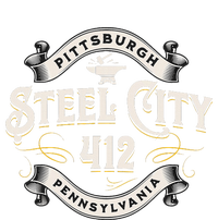 Pittsburgh Pennsylvania Steel City 412 Home Women's Knotted Racerback Tank