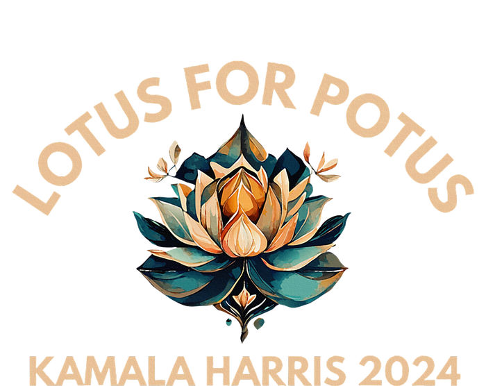 Lotus For Potus Kamala Harris President Election 2024 Tall Long Sleeve T-Shirt