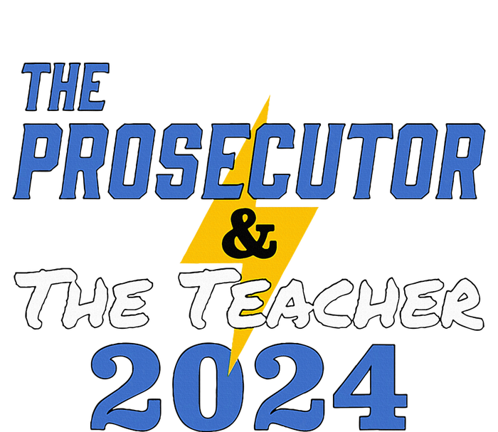 The Prosecutor & The Teacher 2024 Harris Walz Womens CVC Long Sleeve Shirt