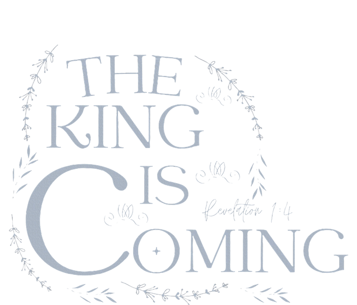 The King Is Coming Revelation 14 Christian Rapture Floral T-Shirt