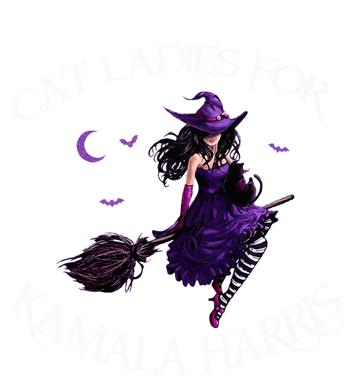 Cat Ladies For Kamala Harris 2024 Witches Harris Halloween T-Shirt