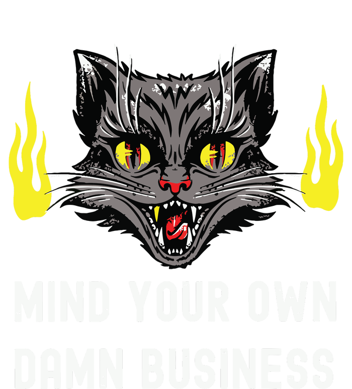 Cat Lady Harris Walz Waltz 2024 Mind Your Own Damn Business Tall T-Shirt