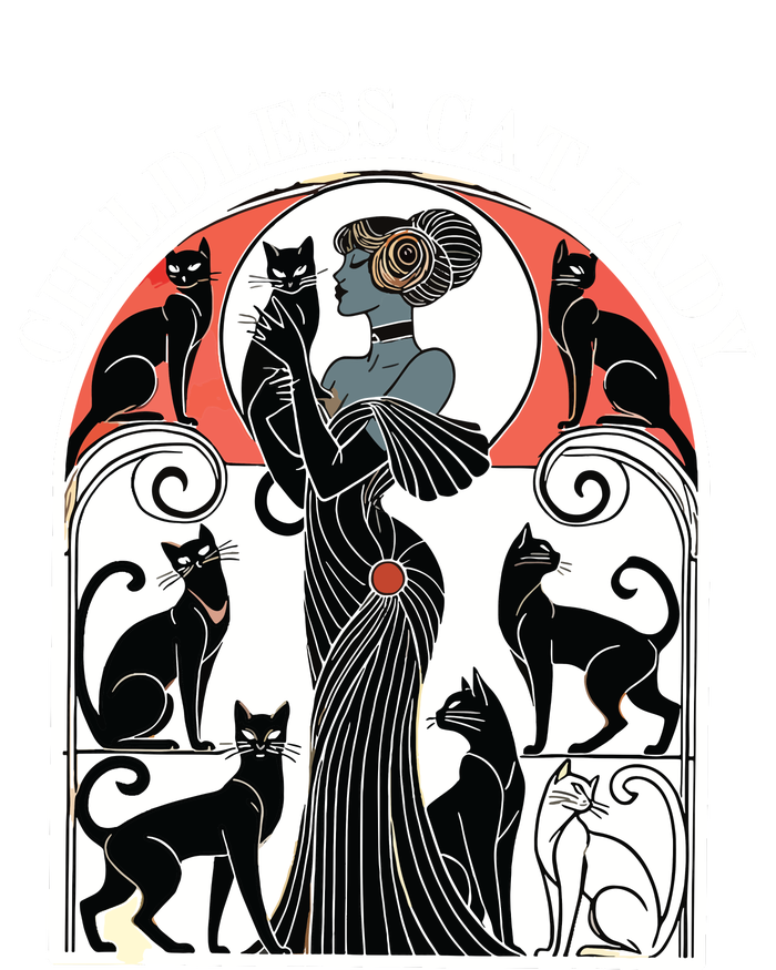 Childless Cat Ladies Cat Karma Retro Funny T-Shirt