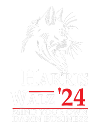 Harris Walz Waltz 2024 Mind Your Own Damn Business Cat Lady Women's Perfect Tri Rocker Tank