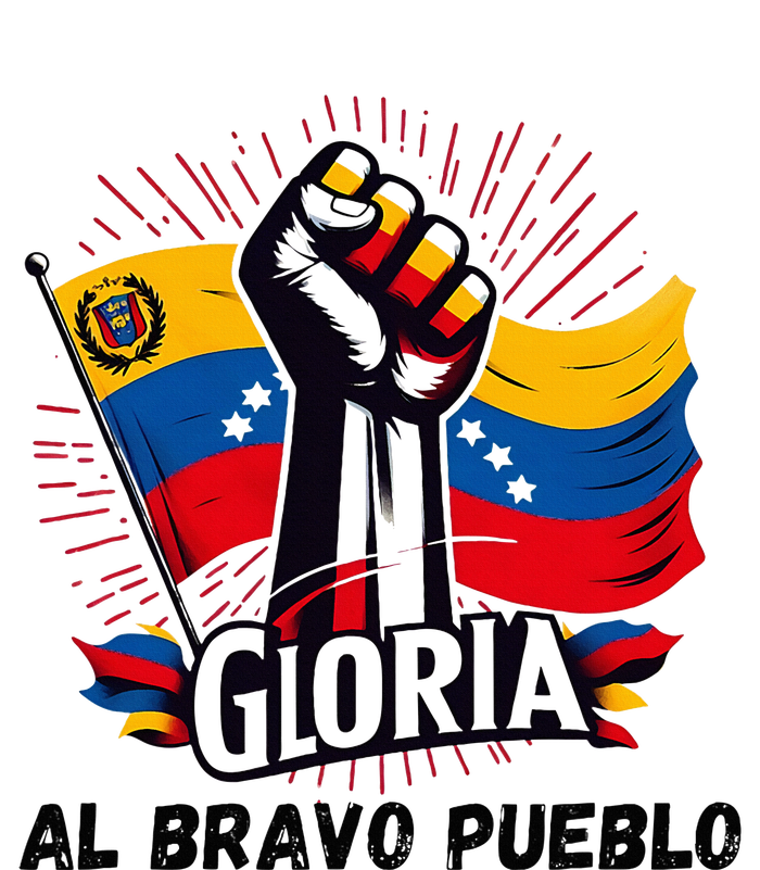 2024 Venezuela Gloria Al Bravo Venezuelan People Kids T-Shirt