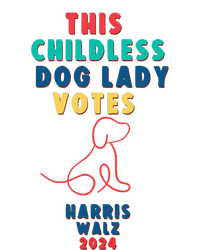 This Childless Dog Lady Votes Kamala Harris Walz Premium T-Shirt