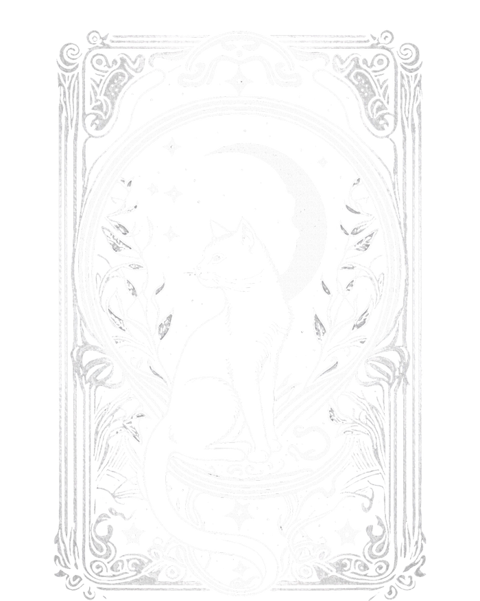 Cute Cat Lover Moon Tarot Card Cat Tarot Card Crescet Moon Kids T-Shirt