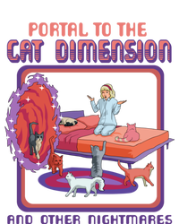 Portal To The Cat Dimension Funny Cat Kitten Lover Ladies Long Sleeve Shirt