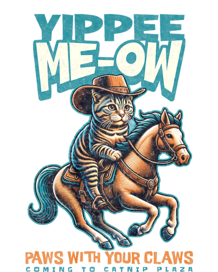 Funny Cat Cowboy Yippee Meow Baby Bodysuit