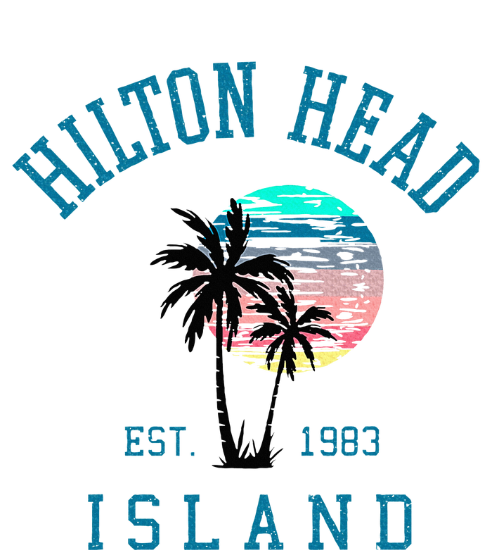 Hilton Head Island South Carolina Beach Palm Trees Summer Garment-Dyed Sweatshirt